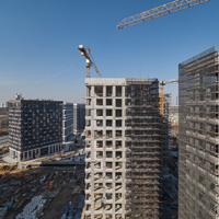 Ход строительства West Garden. Апрель 2022