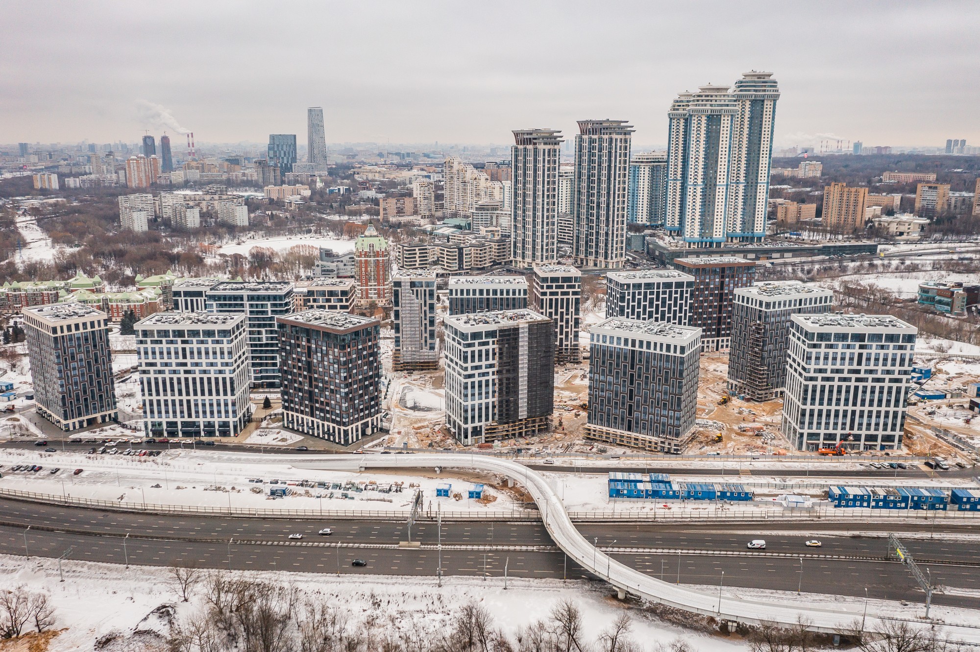 Ход строительства West Garden. Январь 2023