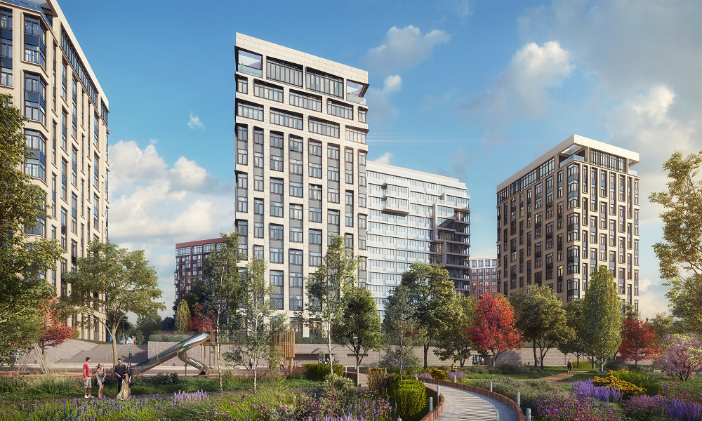 В West Garden началось озеленение дворовой территории