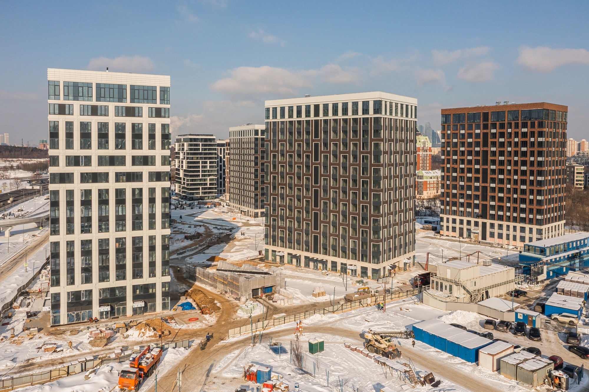 Ход строительства West Garden. Февраль 2023